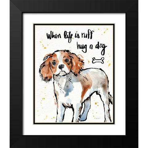 Strike a Paws XII Black Modern Wood Framed Art Print with Double Matting by Tavoletti, Anne