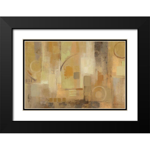 Whispered Words Black Modern Wood Framed Art Print with Double Matting by Vassileva, Silvia