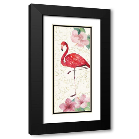 Tropical Fun Bird VII Black Modern Wood Framed Art Print with Double Matting by Sussman, Harriet