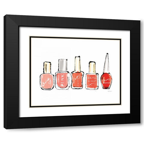 Beauty and Sass Red I Black Modern Wood Framed Art Print with Double Matting by Schlabach, Sue