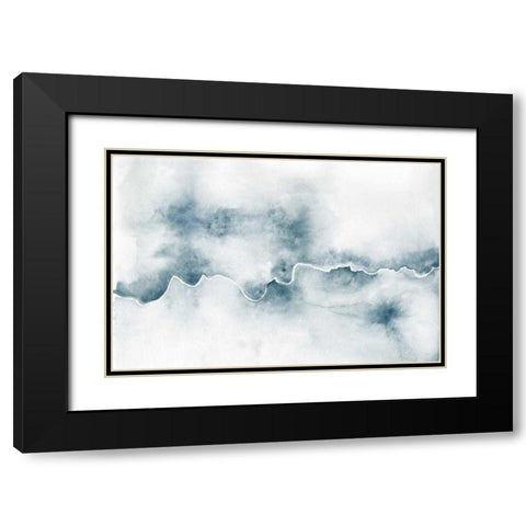 Flow Black Modern Wood Framed Art Print with Double Matting by Marshall, Laura