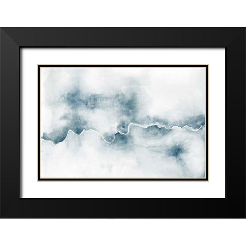 Flow Black Modern Wood Framed Art Print with Double Matting by Marshall, Laura