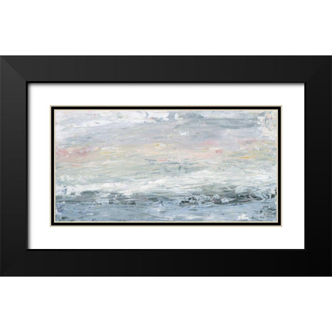 Gazing Out Black Modern Wood Framed Art Print with Double Matting by Adams, Sarah