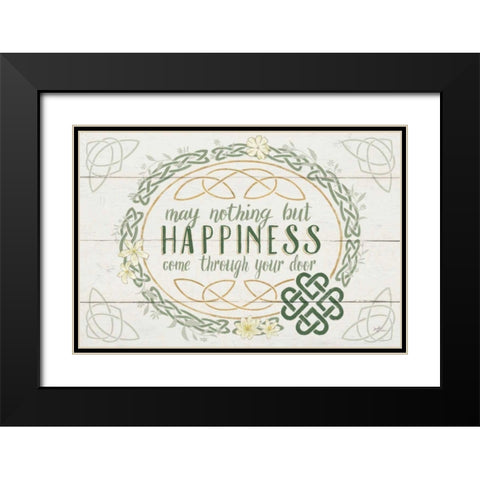 Irish Blessings V Black Modern Wood Framed Art Print with Double Matting by Penner, Janelle