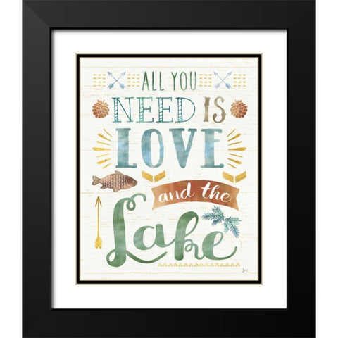 Lake Love I Black Modern Wood Framed Art Print with Double Matting by Aiken, Jess