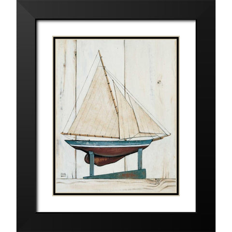 Racer I Black Modern Wood Framed Art Print with Double Matting by Brown, David Carter