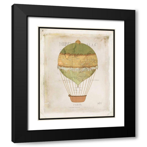 Balloon Expo IV Black Modern Wood Framed Art Print with Double Matting by Pertiet, Katie