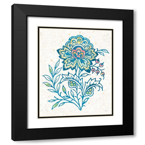 Kala Flower IV Black Modern Wood Framed Art Print with Double Matting by Schlabach, Sue