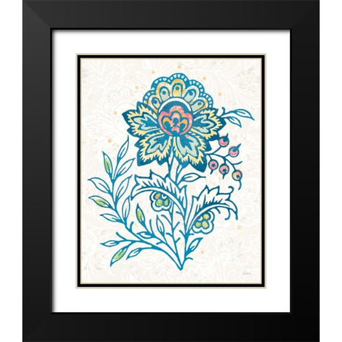 Kala Flower IV Black Modern Wood Framed Art Print with Double Matting by Schlabach, Sue