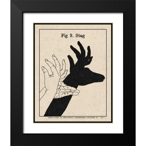 The Art of Shadows IX Black Modern Wood Framed Art Print with Double Matting by Urban, Mary