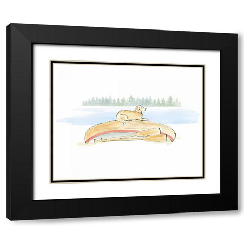 Lakeside Days III Black Modern Wood Framed Art Print with Double Matting by Schlabach, Sue