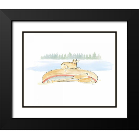 Lakeside Days III Black Modern Wood Framed Art Print with Double Matting by Schlabach, Sue