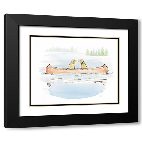 Lakeside Days IV Black Modern Wood Framed Art Print with Double Matting by Schlabach, Sue