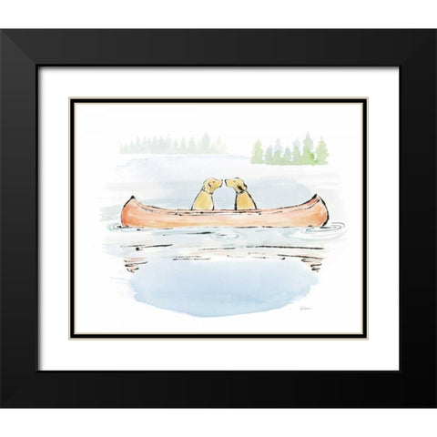 Lakeside Days IV Black Modern Wood Framed Art Print with Double Matting by Schlabach, Sue