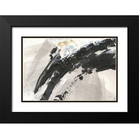 Galaxy I Crop Black Modern Wood Framed Art Print with Double Matting by Paschke, Chris
