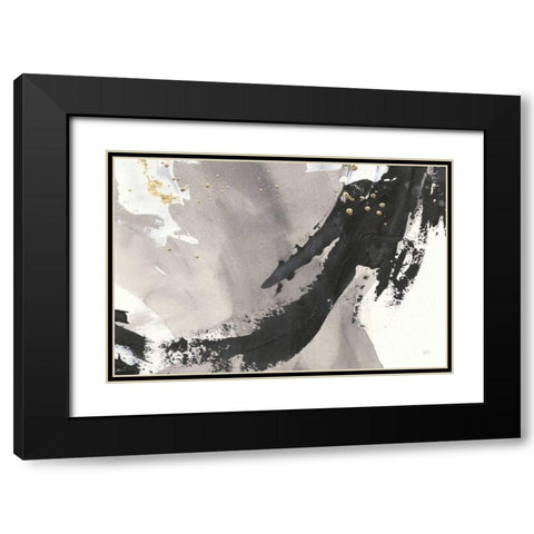 Galaxy II Crop Black Modern Wood Framed Art Print with Double Matting by Paschke, Chris