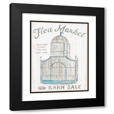 White Barn Flea Market III Black Modern Wood Framed Art Print with Double Matting by Schlabach, Sue