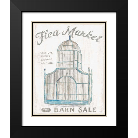 White Barn Flea Market III Black Modern Wood Framed Art Print with Double Matting by Schlabach, Sue