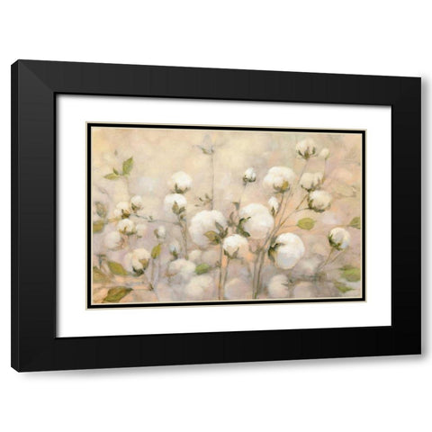 Cotton Field Black Modern Wood Framed Art Print with Double Matting by Purinton, Julia
