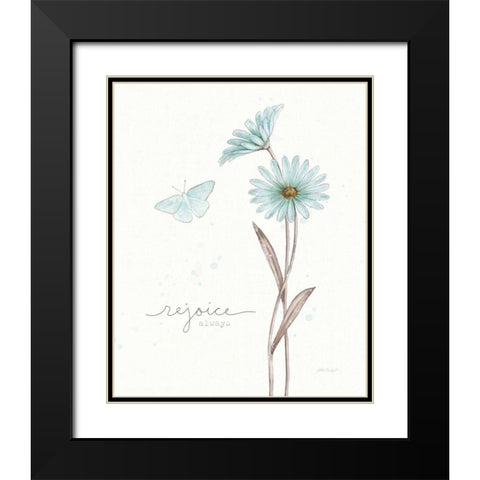 Bits of Blue V Black Modern Wood Framed Art Print with Double Matting by Pertiet, Katie