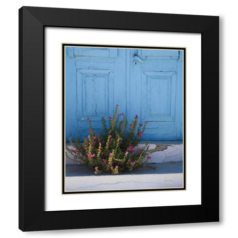 Santorini I Crop Black Modern Wood Framed Art Print with Double Matting by Miller, Sara Zieve