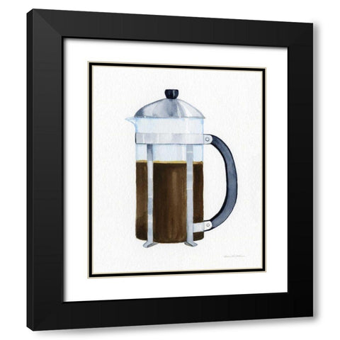 Coffee Break Element II Black Modern Wood Framed Art Print with Double Matting by McKenna, Kathleen Parr