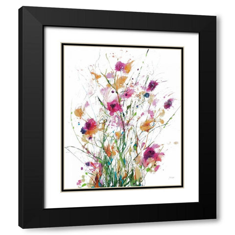 Hidden on White Crop Black Modern Wood Framed Art Print with Double Matting by Griggs, Jan