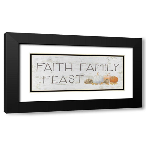 Beautiful Bounty Sign III Black Modern Wood Framed Art Print with Double Matting by Wiens, James