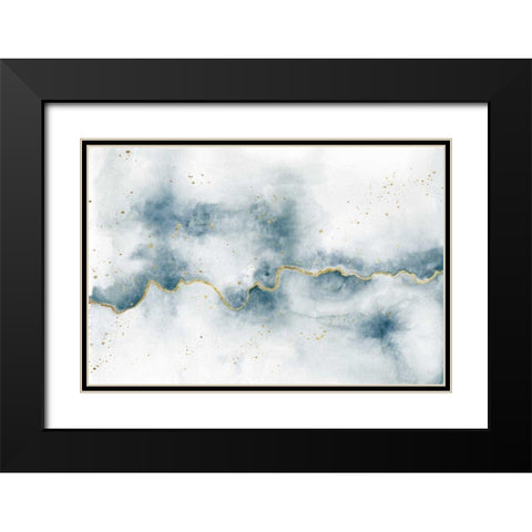 Flow with Gold Black Modern Wood Framed Art Print with Double Matting by Marshall, Laura