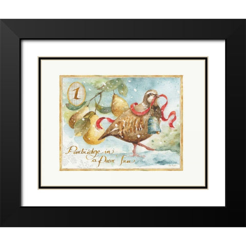 12 Days of Christmas I Black Modern Wood Framed Art Print with Double Matting by Audit, Lisa