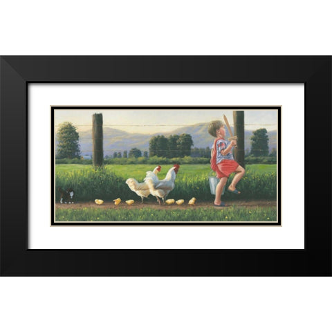 Fearless Leader Black Modern Wood Framed Art Print with Double Matting by Wiens, James