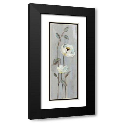 Neutral Branches I on Gray Black Modern Wood Framed Art Print with Double Matting by Vassileva, Silvia