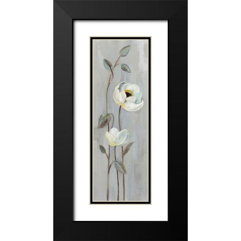Neutral Branches I on Gray Black Modern Wood Framed Art Print with Double Matting by Vassileva, Silvia