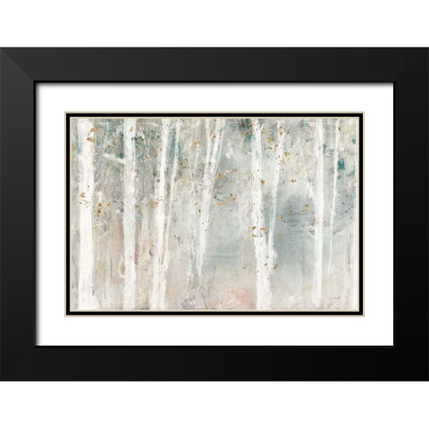 A Woodland Walk I Black Modern Wood Framed Art Print with Double Matting by Audit, Lisa