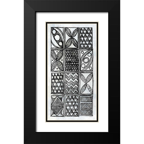 Patterns of the Amazon III BW Black Modern Wood Framed Art Print with Double Matting by Lovell, Kathrine