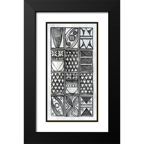 Patterns of the Amazon IV BW Black Modern Wood Framed Art Print with Double Matting by Lovell, Kathrine