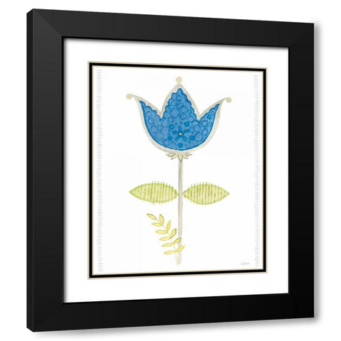 Hygge Flowers I Black Modern Wood Framed Art Print with Double Matting by Schlabach, Sue