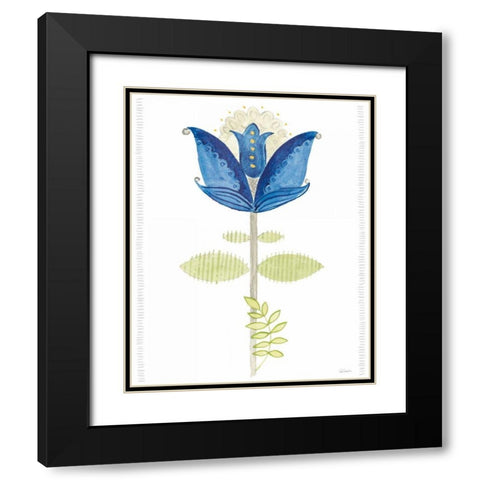 Hygge Flowers IV Black Modern Wood Framed Art Print with Double Matting by Schlabach, Sue