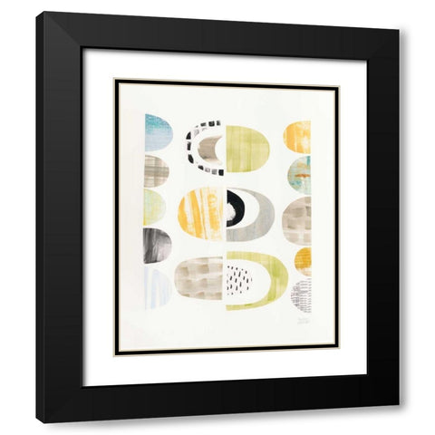 Mod Neutrals II Black Modern Wood Framed Art Print with Double Matting by Averinos, Melissa