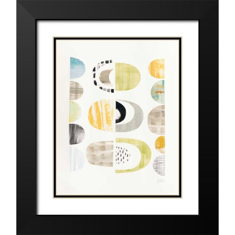 Mod Neutrals II Black Modern Wood Framed Art Print with Double Matting by Averinos, Melissa