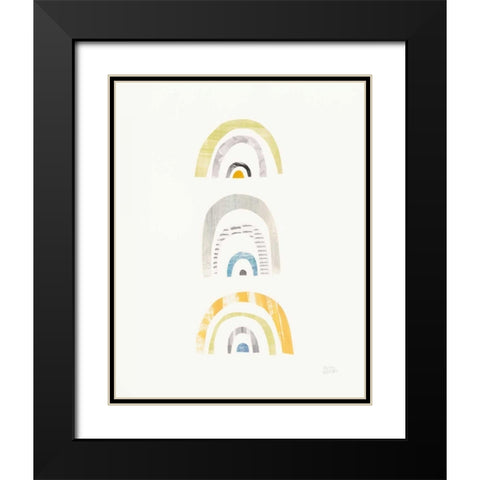 Mod Neutrals III Black Modern Wood Framed Art Print with Double Matting by Averinos, Melissa
