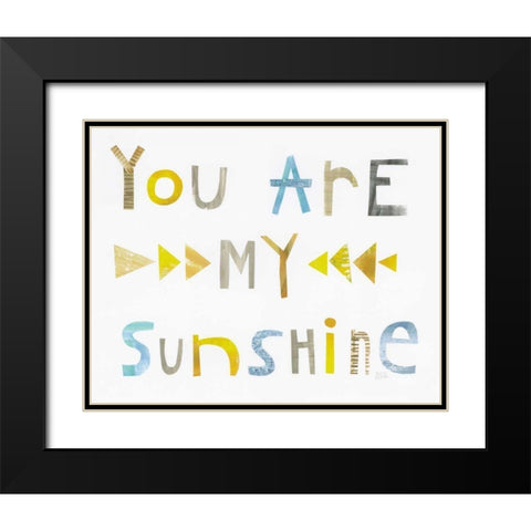 Sweet Sentiments I Black Modern Wood Framed Art Print with Double Matting by Averinos, Melissa