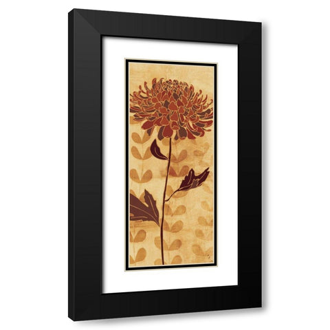 Sarahs Garden I Black Modern Wood Framed Art Print with Double Matting by Adams, Sarah
