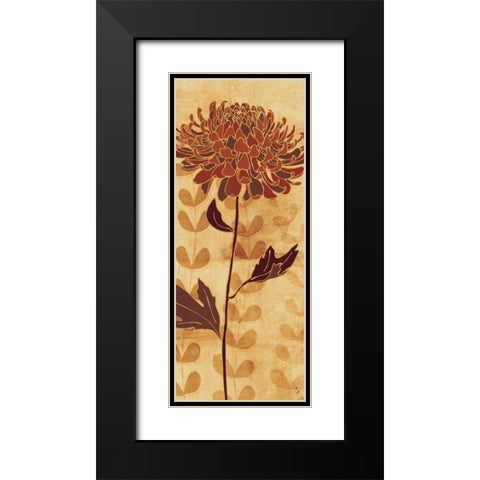 Sarahs Garden I Black Modern Wood Framed Art Print with Double Matting by Adams, Sarah