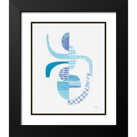 Fragments II Black Modern Wood Framed Art Print with Double Matting by Averinos, Melissa