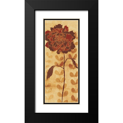Sarahs Garden II Black Modern Wood Framed Art Print with Double Matting by Adams, Sarah