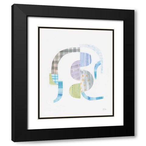 Fragments V Black Modern Wood Framed Art Print with Double Matting by Averinos, Melissa