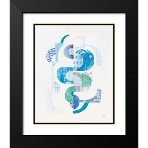 Fragments VI Black Modern Wood Framed Art Print with Double Matting by Averinos, Melissa