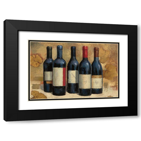 Napa Reserve Wine Crop Black Modern Wood Framed Art Print with Double Matting by Wiens, James