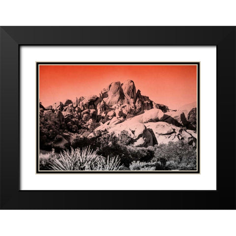 Ombre Adventure II Black Modern Wood Framed Art Print with Double Matting by Urquhart, Elizabeth